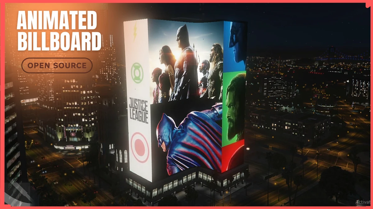 Animated Billboard  FiveM | Dynamic Digital Advertising Pack | Open Source